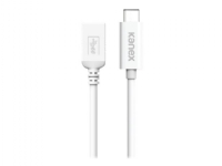 Kanex - USB-adapter - 24 pin USB-C (hane) till USB typ A (hona) - USB 3.0 - 21 cm - vit