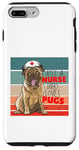 Coque pour iPhone 7 Plus/8 Plus Carlin infirmière chapeau croix rouge chien ludique animal