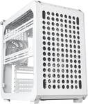 Qube 500 Flatpack Blanc-Boîtier Pc Moyen Tour Atx Totalement Modulaire,1 X 120Mm Ventilateur Arrière Préinstallé,Support Gpu Vertical,Supporte Carte Mère Eatx & 2 X Radiateurs 280Mm