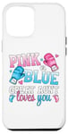 iPhone 15 Plus Pink Or Blue Great Aunt Loves You Boxing Gender Reveal Party Case