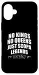 Coque pour iPhone 16 Plus No Kings No Queens Just Scopa Legends Jeux de cartes drôles Scopa