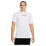 Nike Men's M DF TEE DB NK PRO T-Shirt, White, XL