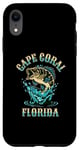 Coque pour iPhone XR Conception de pêche de Cape Coral, Floride, États-Unis