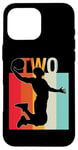 Coque pour iPhone 16 Pro Max Cadeau rétro joueur de basket-ball 2 ans pour hommes, garçons et enfants