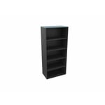 Etagère de bureau H 180 cm Métis Blanc perle, aluminium ou anthracite RANGEMENT PRO : armoire sans porte A/H180 DL100xP47/coloris anthracite/ft bleu argile