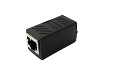 SYSTEM-S Adaptateur LAN RJ45 Femelle vers Femelle Câble Noir