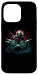 iPhone 14 Pro Max Skeleton Drummer Guy Rock And Roll Band Rock On Drum Kit Case