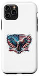 Coque pour iPhone 11 Pro Aigle USA Flag Patriotic 4th of July T-shirt