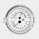 Plastimo Hygrometer & termometer Porthole 4", Ø88/130 mm, kromad mässing