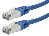 Monoprice Cat6A Ethernet Patch Cable - 15.24M (50ft) - Blue, Zeroboot, RJ45, Stranded, 550Mhz, STP, Pure Bare Copper Wire, 10G, 26AWG - Entegrade Series
