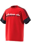 Adidas H31274 3 STRIPE SPLIT T-shirt Men's red/legend ink S