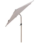 Sunshade Parasoll Tilt 3m Wood Look/Taupe