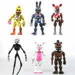 FNAF Five Nights At Freddy's 6 pcs Figure Action 6" Model Set Detachable Toys