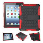 Apple iPad 2/3/4    Heavy Duty Case    Red