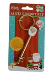 Secret Santa Key Magic Door Key Cute Christmas Die Cast Keyring 9.5cm Xmas Eve