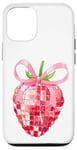 Coque pour iPhone 14 Rose Bow Coquette Esthétique Y2K Cerise Fille Femme