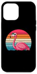 Coque pour iPhone 12 Pro Max Flamant rose rétro drôle flamant rose