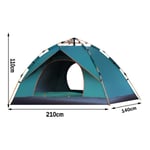 Tents for Camping Waterproof 2Person Camping Tent – Spacious, Lightweight, Heavy Duty - Weather and Flame Resistant Outdoor Hiking Gear – Fast and Easy Set-Up (Color : Green)