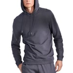 Bread and Boxers Organic Cotton Men Hooded Shirt 2P Grafit Medium Herre