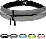 Ceinture Running Homme Et Femme | Sac Banane ¿Étanche De Course A Pied, Sport, Jogging, Footing, Courir | Ceinture Course A Pied | Sac Course A Pied Pour Tous Les Telephones (Gris)