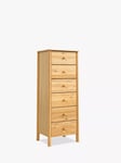 John Lewis Spindle 6 Drawer Tallboy Chest