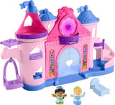 Fisher-Price Little People Toddler Toy Disney Princess Magical Lights & Dancing Castle Musical Playset for Pretend Play Ages 18+ Months, HTK85