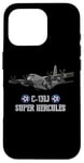 Coque pour iPhone 16 Pro Avion de transport militaire américain C-130J