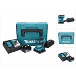 Makita DBO480RT1J Ponceuse vibrante sans fil 112 x 102mm 18V+ 1x Batterie 5,0Ah + Chargeur + Coffret