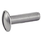 Vis à métaux tête ronde large poêlier fendue inox A2 NFE 25129 8X80 boîte de 100 - ACTON - 622128X80