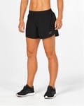 2XU X-Vent Compression Shorts 4" Dame - Black/Pearl Blue - XS