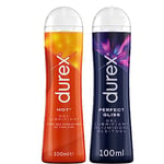 Durex Gels Lubrifiants Sexuels - Hot Chauffant Stimulant - Perfect Gliss Lubrifiant Anal