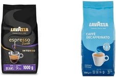 Lavazza Espresso Intenso Barista, Arabica and Robusta Drum Roast Coffee Beans, 1