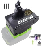 MAKBOS for Ryobi for Dyson V6 Battery Adapter,for Dyson V6 Series Vacuum Cleaner, Convert for Ryobi 18V Battery to Replace for Dyson V6 SV03 SV04 SV09 DC62 DC59 Animal Absolute Motorhead Battery