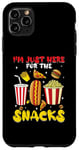 Coque pour iPhone 11 Pro Max Jeu de football amusant Sports I'm Just Here For The Snacks