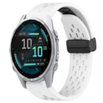 Garmin Fenix 8 AMOLED 43mm Klokkerem i silikon - Hvit