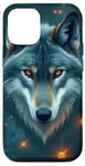 Coque pour iPhone 12/12 Pro Art du loup enchanté