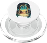 Cosmic Desert Portal Design for Dreamers and Stargazers PopSockets PopGrip for MagSafe