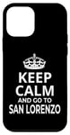 Coque pour iPhone 12 mini Souvenir de San Lorenzo « Keep Calm And Go To San Lorenzo ! »