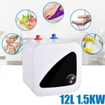 1500W Mini Instant Electric Hot Water 12L Tank Heater Shower Bathroom Faucet Tap