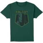 Marvel Captain America Brave New World Falcon Pentagon Logo Unisex T-Shirt - Green - M