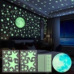 Autocollants Lumineux,435 Pcs Étoiles Phosphorescentes-gomettes Autocollantes Enfant,etoiles Phosphorescentes Plafond,stickers Fluorescents Pour Décoration De Plafond Chambre D'enfant