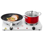 Double Hot Plate Electric Cooker Portable Table Top Kitchen Hob Stove 2000W