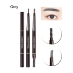 Eyebrow Pencil With Brush Brow Tint Automatic Rotate Grey