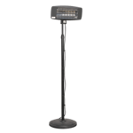 Sealey Infrared Quartz Patio Heater 2000W/230V Telescopic Floor Stand IFSH2003