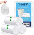 XUXRUS Pedal Bin Liners 10l,78 Counts Small Clear Plastic Bin Bags, Strong Trash