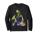 Disney Sleeping Beauty Maleficent Dragon Silhouette Manche Longue