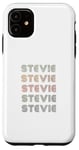 Coque pour iPhone 11 T-shirt Love Heart Stevie Style grunge/vintage noir Stevie