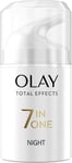 Olay Total Effects 7in1 Night Moisturiser With Niacinamide, 50 ml (Pack of 1) 