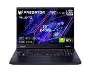 PC portable gaming Acer Predator Helios 16 PH16-72-799D 16" WQXGA 240 Hz Intel® Core™ i7 32 Go RAM 2 To SSD Nvidia GeForce RTX™ 4070 Noir