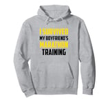 I Survived My Boyfriend's Marathon Training, Running Pullover Hoodie